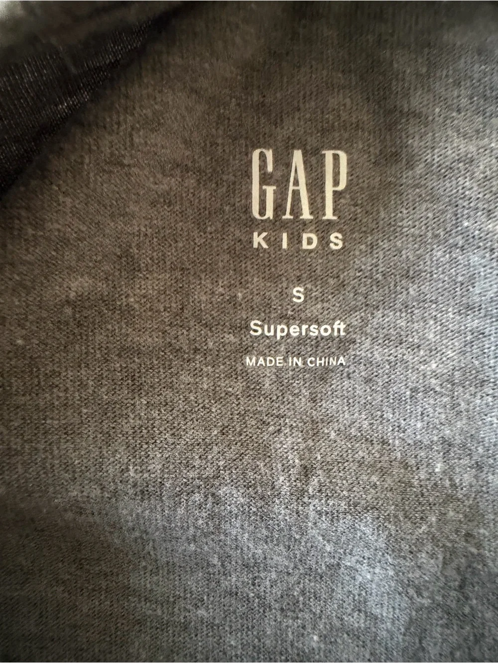 GAP Gray Snoopy Long-Sleeve Tee with Red Sequin Scarf